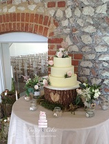 3 tier buttercream blush flowers wedding cake